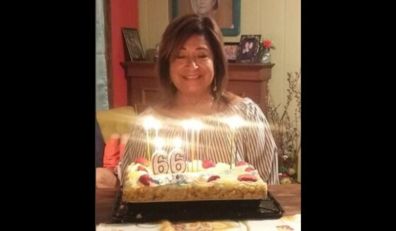 Celia Gonzales celebrating her 66th birthday.