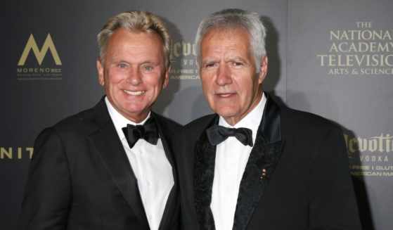 Photo of Pat Sajak and Alex Trebek