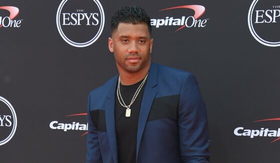 Russell Wilson arrives to the 2018 ESPY Awards on July 18, 2018 in Hollywood, CA