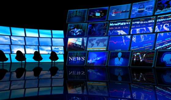digital tv news room station