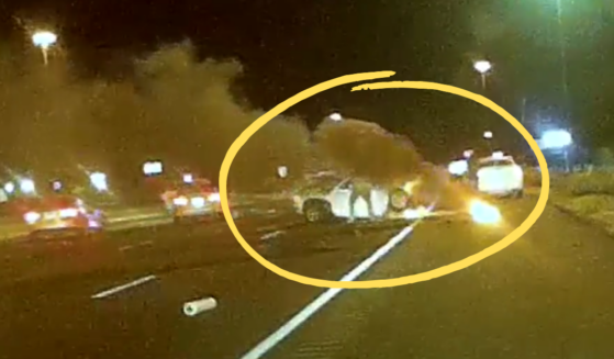 Rescue: Woman Trapped in Burning Wreckage Until Off-Duty Officer Spots Her