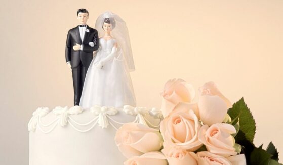 Wedding cake topper.