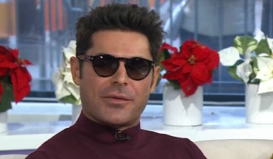 Zac Efron wearing sunglasses on the "Today" Show.