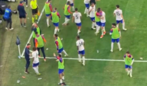 Mexican fans launching trash at American players at the CONCACAF Nations League championship 2024.
