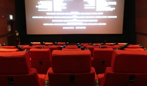 The theater's ending credits